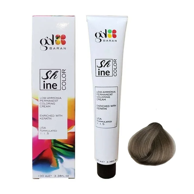 رنگ مو گلباران مدل shine شماره 8.2 حجم 100 میلی لیتر رنگ بلوند دودی روشن 101761144